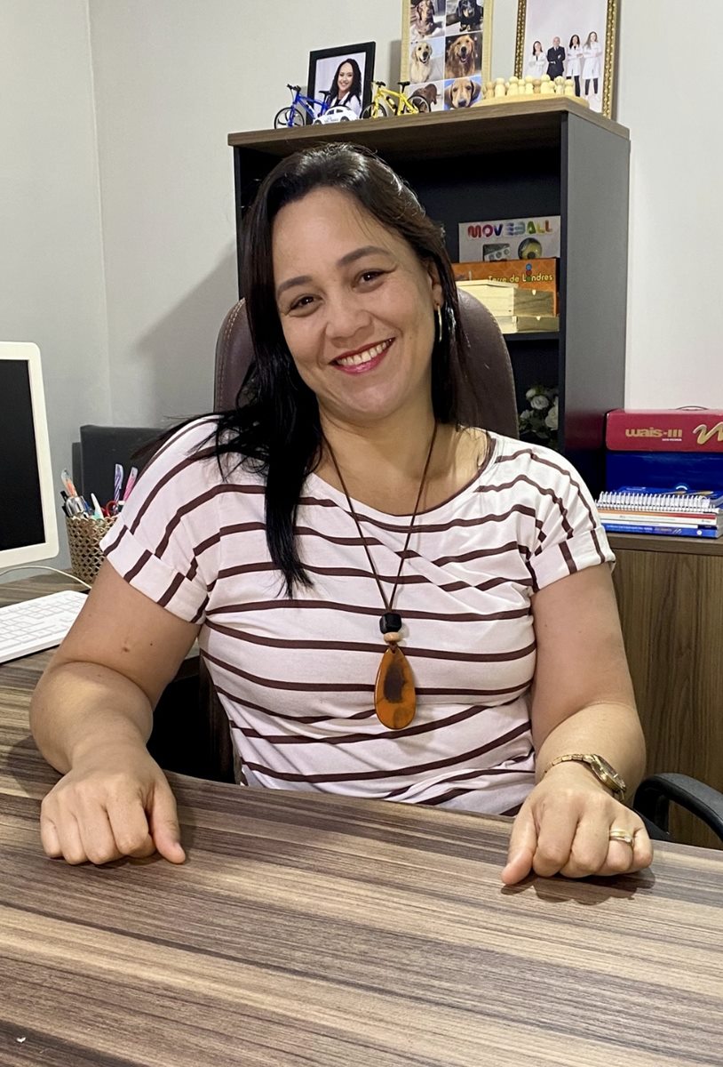 Marina Cabral, psicóloga, em seu consultório no Gama - DF